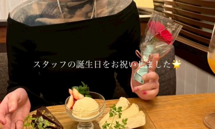 スタッフの誕生日お祝い(#^.^#)